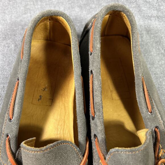 Mercanti Fiorentini Gray suede leather Mens 12 M Made In Brazil - Picture 5 of 10